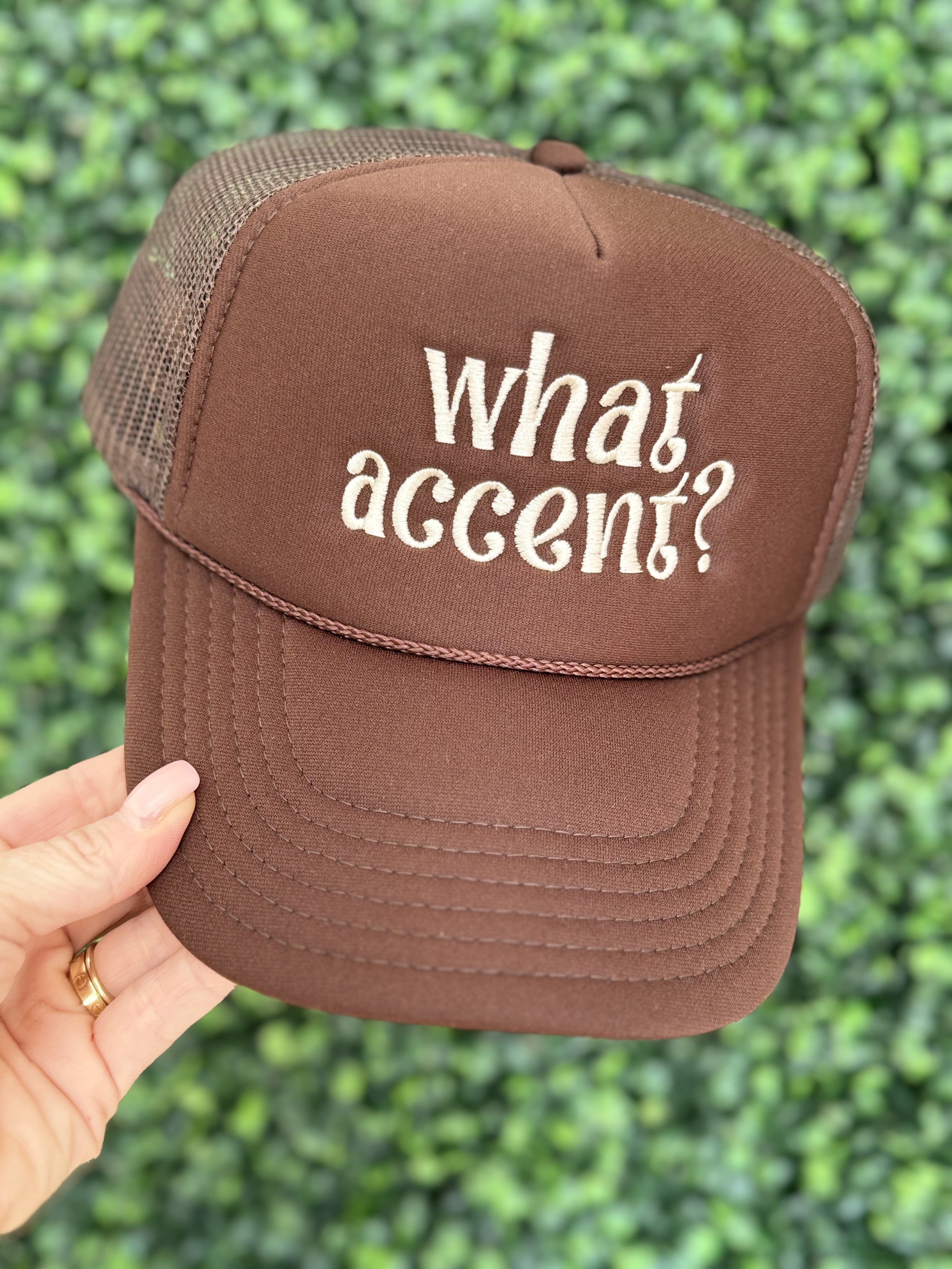 "What Accent?" Trucker Hat