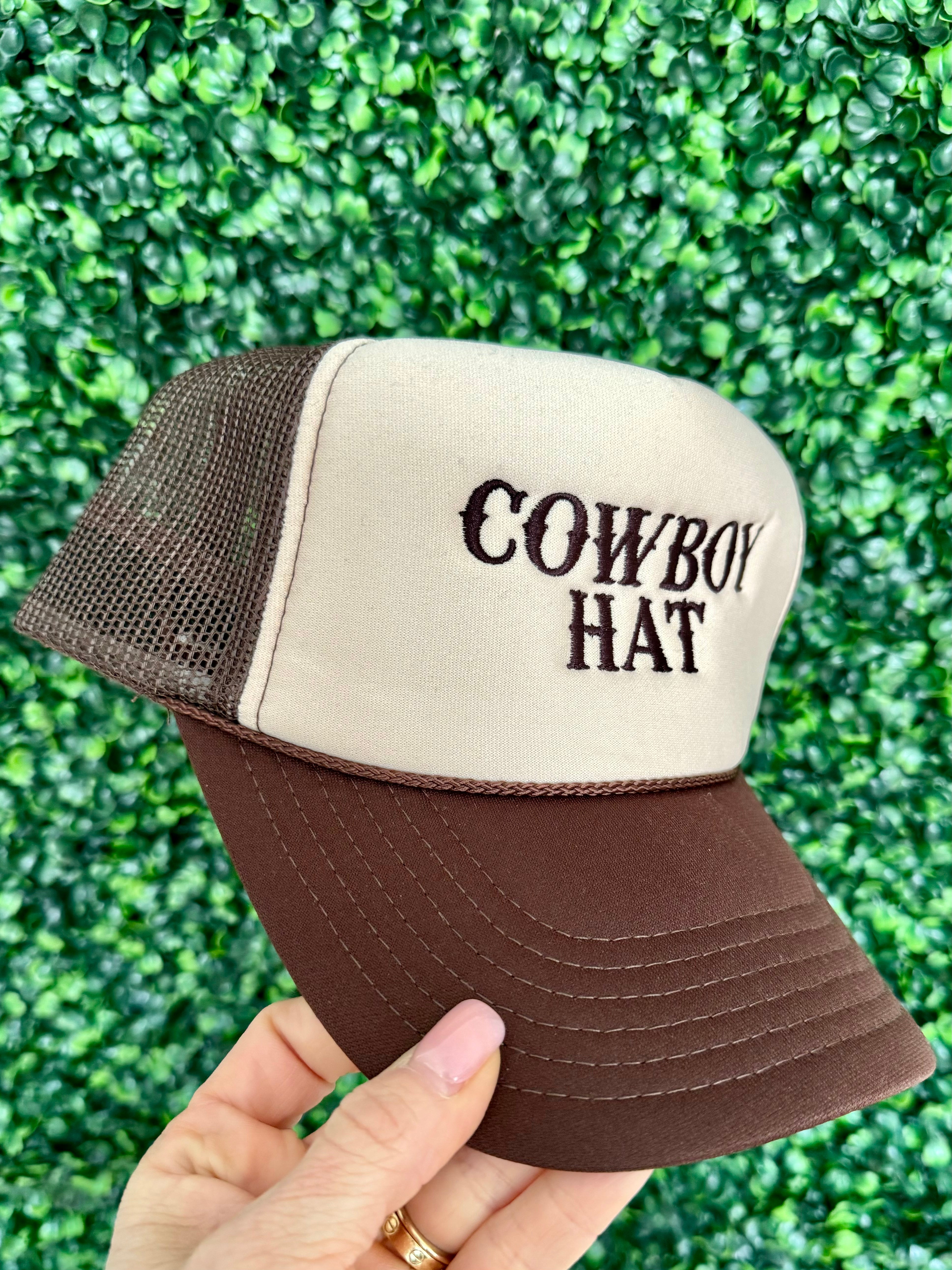 Chocolate Cowboy Hat Trucker Hat
