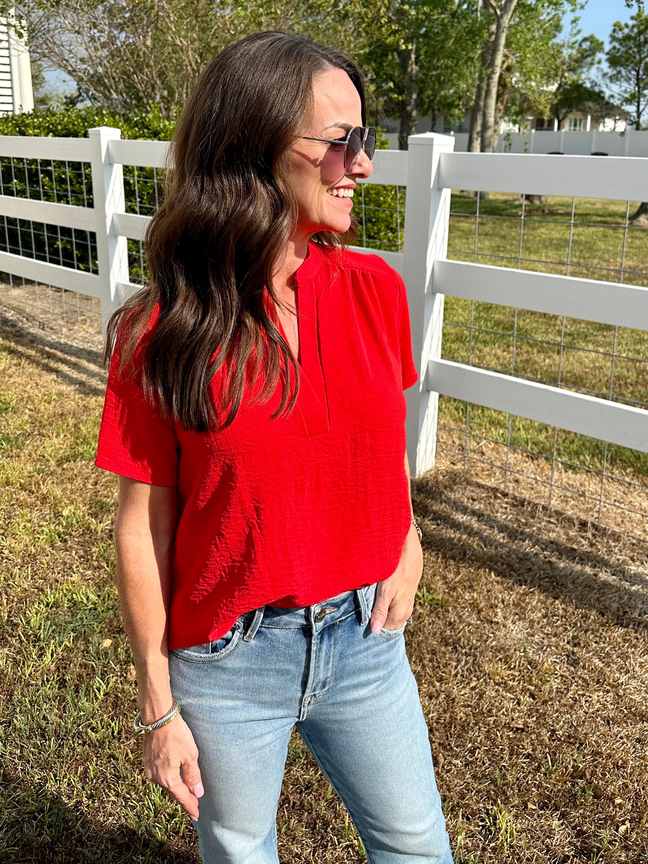 First Date Top in Red