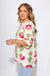 Pink Floral V-Neck Short Sleeve Top - Umgee - Gaudie & Co. Texas Boutique
