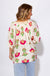 Pink Floral V-Neck Short Sleeve Top - Umgee - Gaudie & Co. Texas Boutique