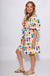 Ivy Jane Tulips in a Row floral dress, luxury women's boutique midi dress at Gaudie & Co