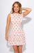 Pink Floral Lace Trim Ruffle Tiered Mini Dress - Pretty Follies - Gaudie & Co. TX Boutique