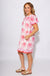 White Pink Embroidered Floral Mini Dress - Entro - Gaudie & Co. Nederland TX Boutique