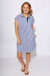 Navy White Stripe Mini Dress Coastal - She Sky - Gaudie & Co. Texas Boutique