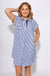 Navy White Stripe Mini Dress Coastal - She Sky - Gaudie & Co. Texas Boutique