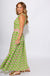 Green Floral Crop Top Midi Skirt Set - Pretty Follies - Gaudie & Co. Texas Boutique
