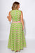 Green Floral Crop Top Midi Skirt Set - Pretty Follies - Gaudie & Co. Texas Boutique