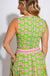 Green Floral Crop Top Midi Skirt Set - Pretty Follies - Gaudie & Co. Texas Boutique