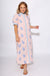 Blush Embroidered Puff Sleeve Midi Dress - Entro - Gaudie & Co. Texas Boutique