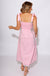 Embroidered Tie Strap Flowing Midi Dress - THML - Gaudie & Co. Texas Boutique