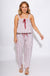 Navy White Stripe Tie Front Tank Pant Set - Bucketlist - Gaudie & Co. Texas Boutique