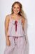 Navy White Stripe Tie Front Tank Pant Set - Bucketlist - Gaudie & Co. Texas Boutique