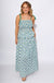 Blue Floral Peplum Top Maxi Skirt Set - JODIFL - Gaudie & Co. Southeast Texas Boutique