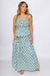 Blue Floral Peplum Top Maxi Skirt Set - JODIFL - Gaudie & Co. Southeast Texas Boutique