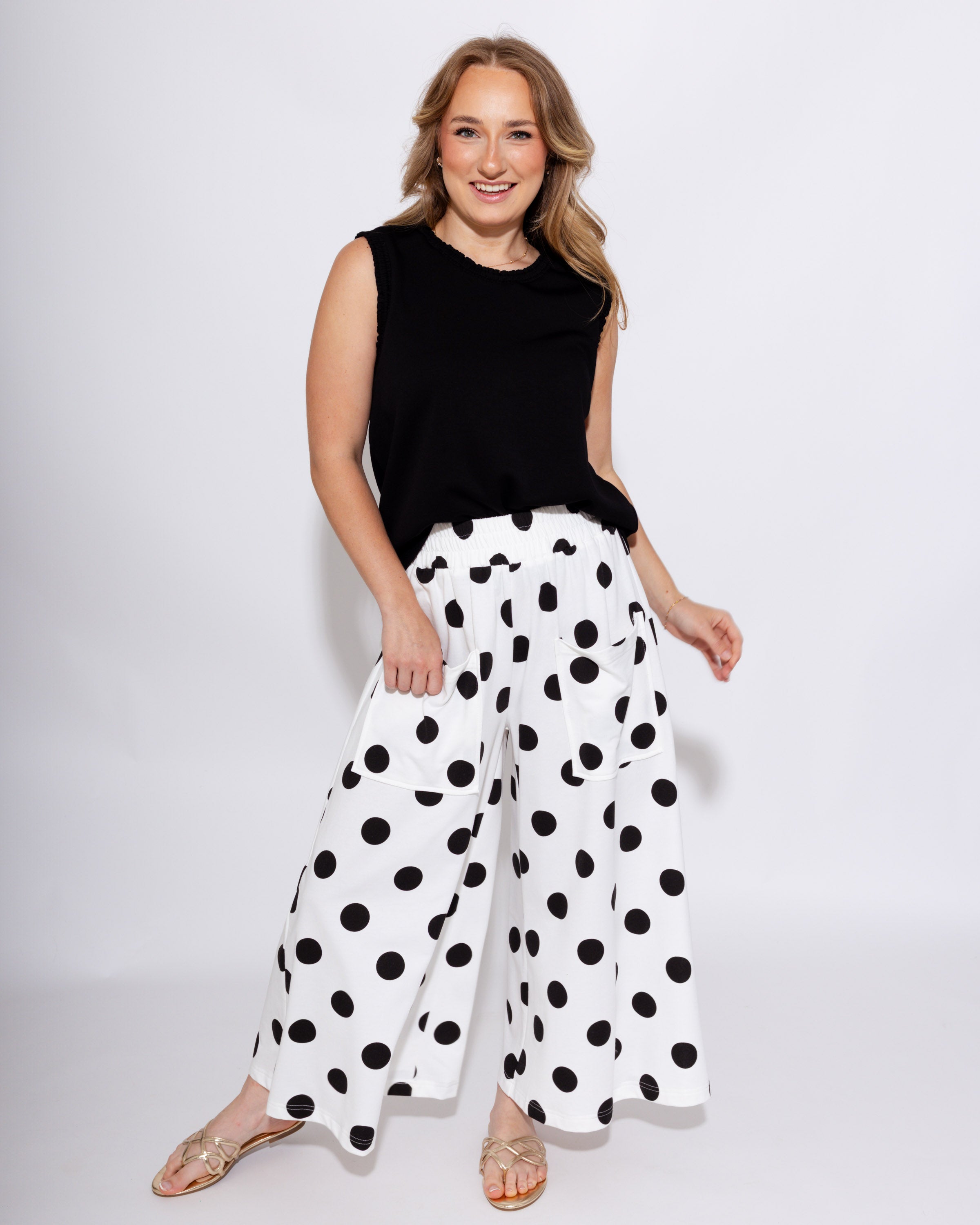 Polka Dot Pull-on Pants