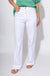 Vervet 90s vintage super high rise flare jeans with tummy control and distressed detailing in optic white, boutique denim at Gaudie & Co