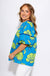 Cerulean Blue V-Neck Puff Sleeve Top - Umgee - Gaudie & Co. Texas Boutique