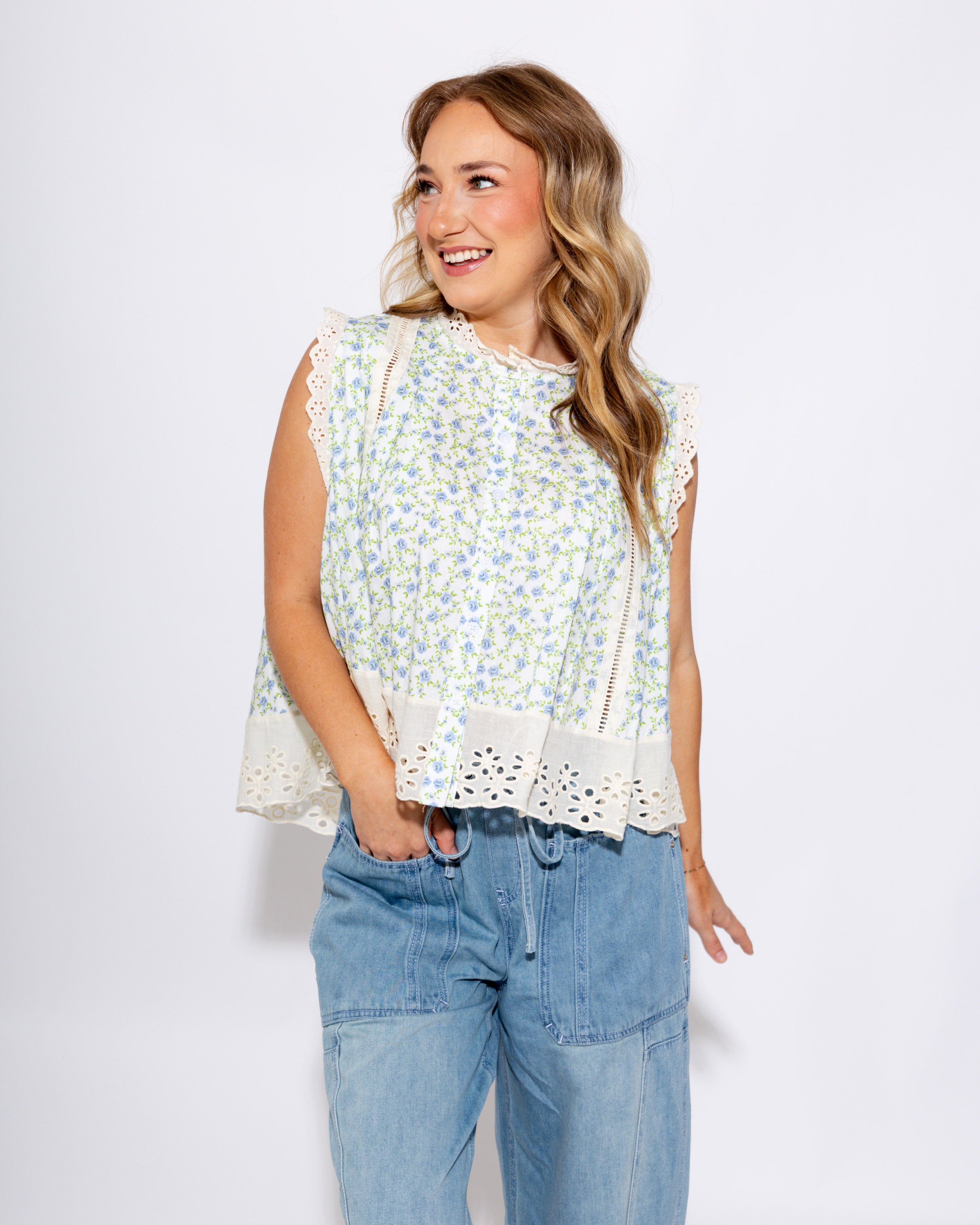 Garden Grace Floral Top