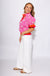 Colorblock Floral Embroidered Eyelet Top - Voy - Gaudie & Co. Texas Boutique