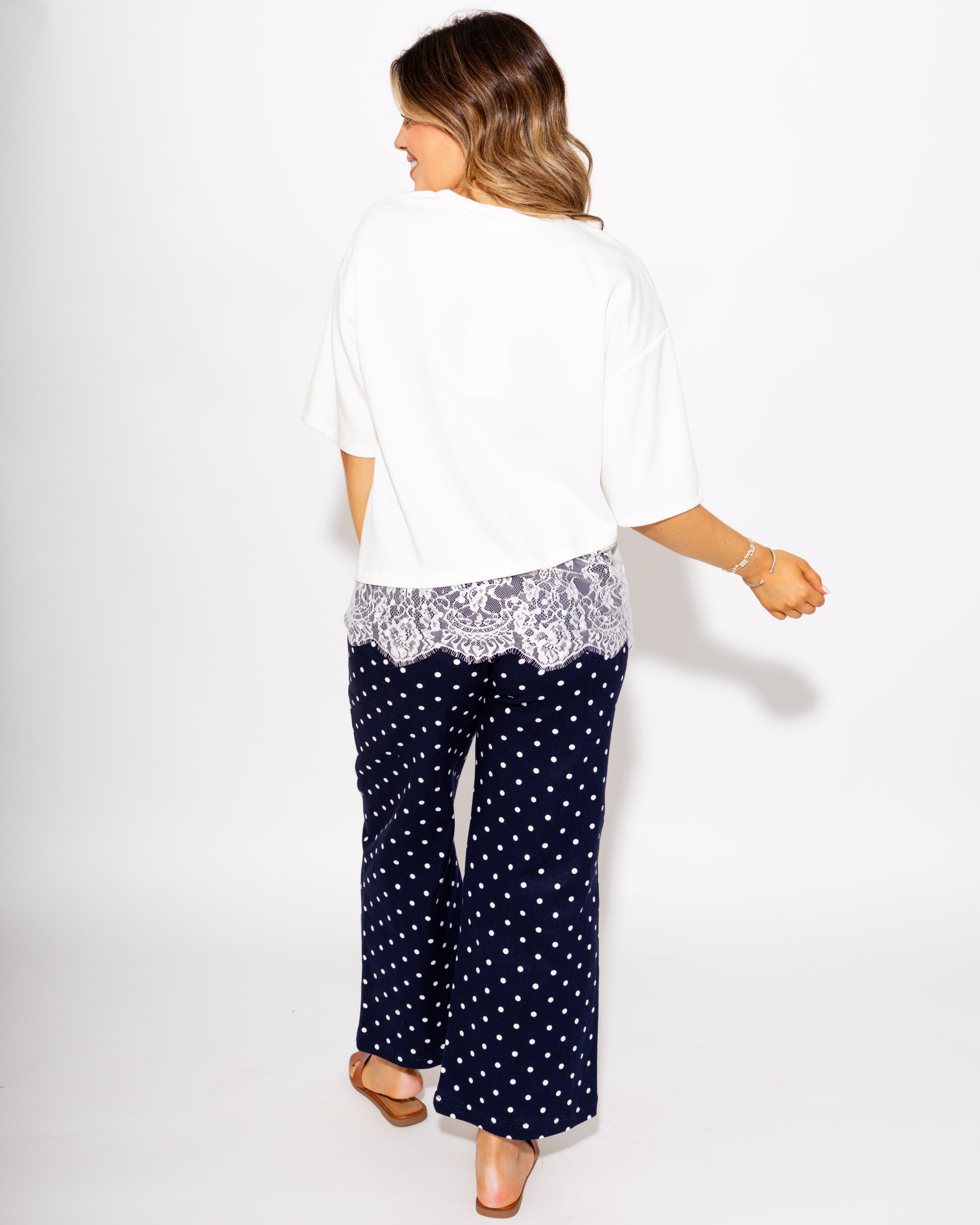 Scallop Lace Hem Top