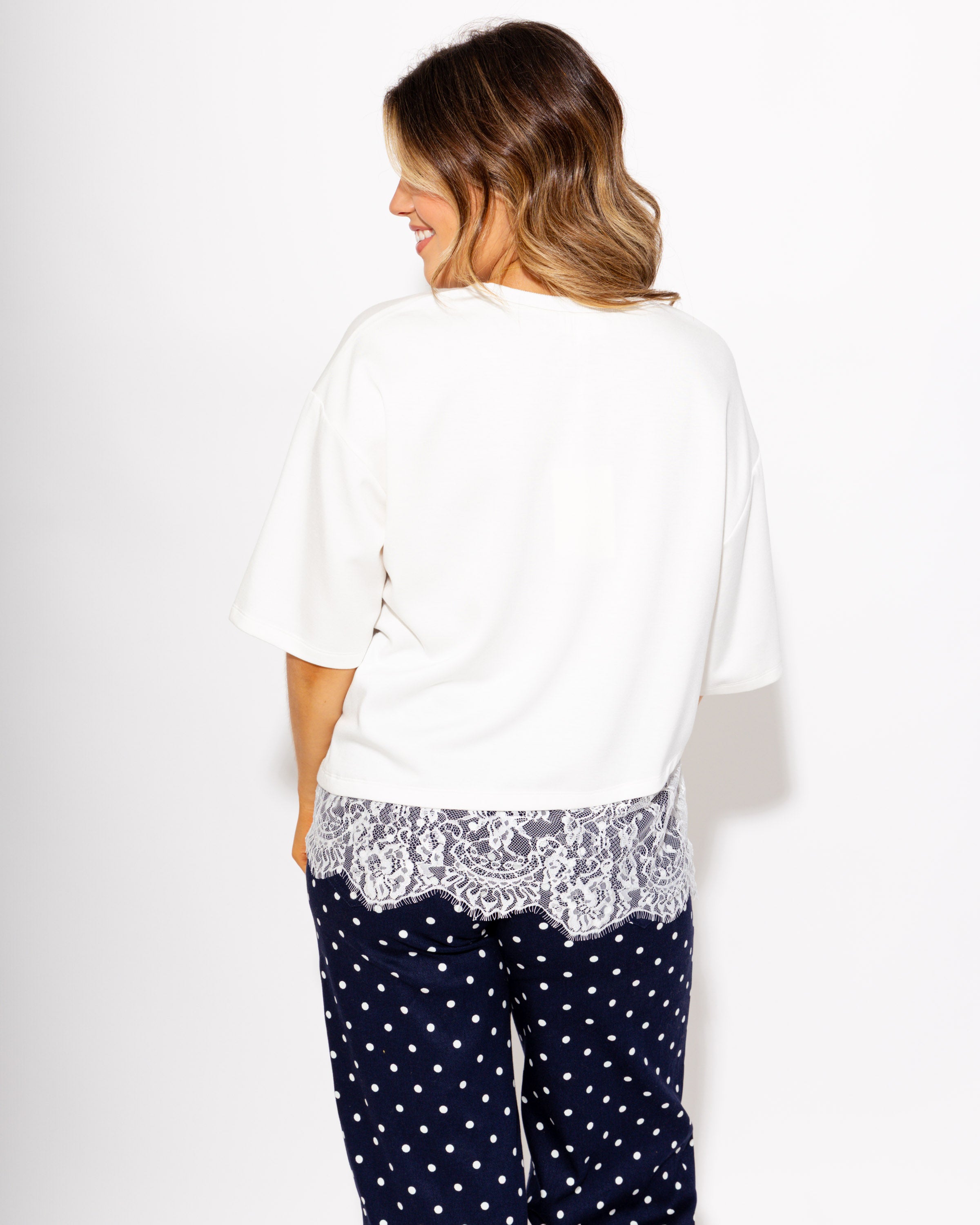 Scallop Lace Hem Top