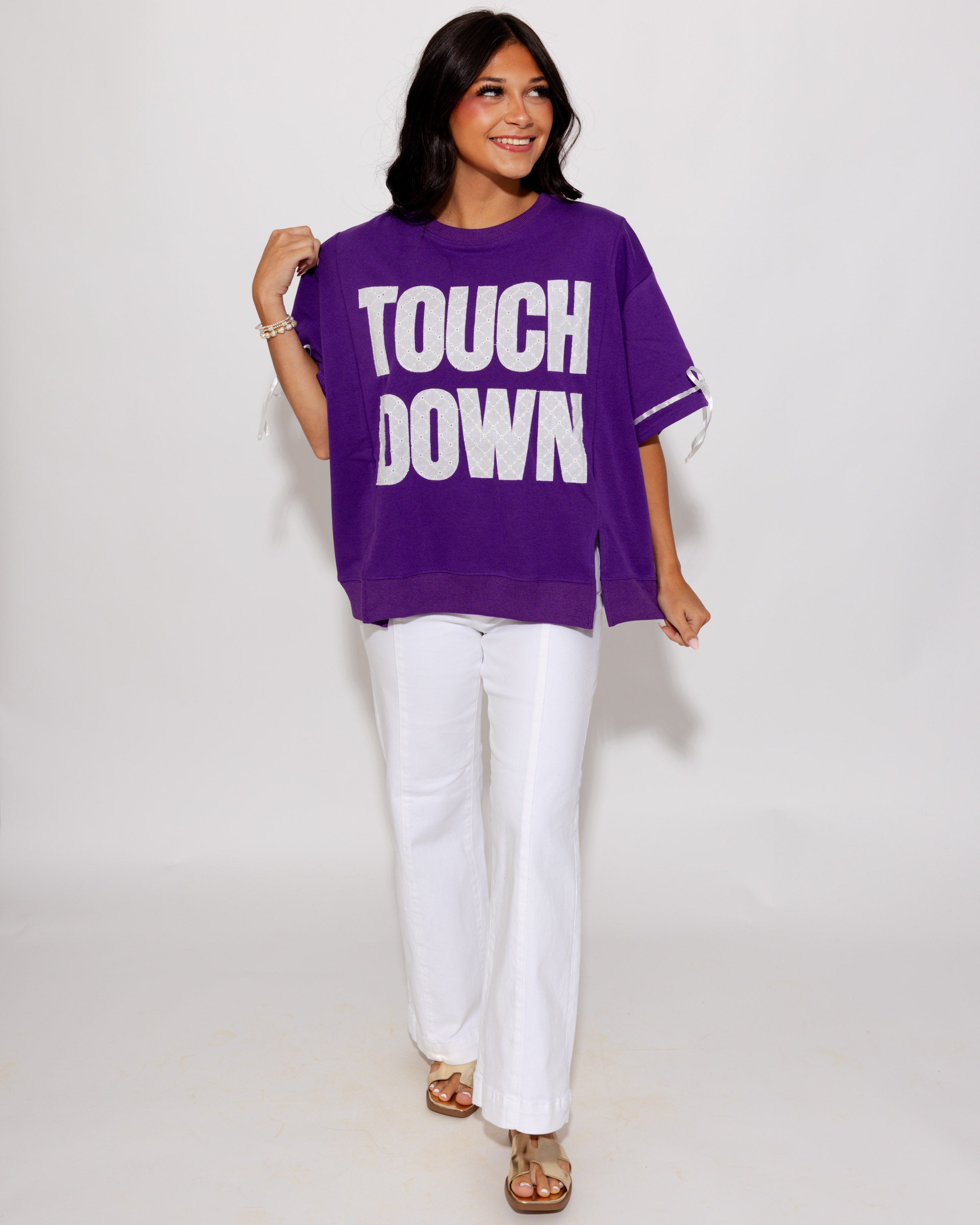 Touchdown Pullover in Purple