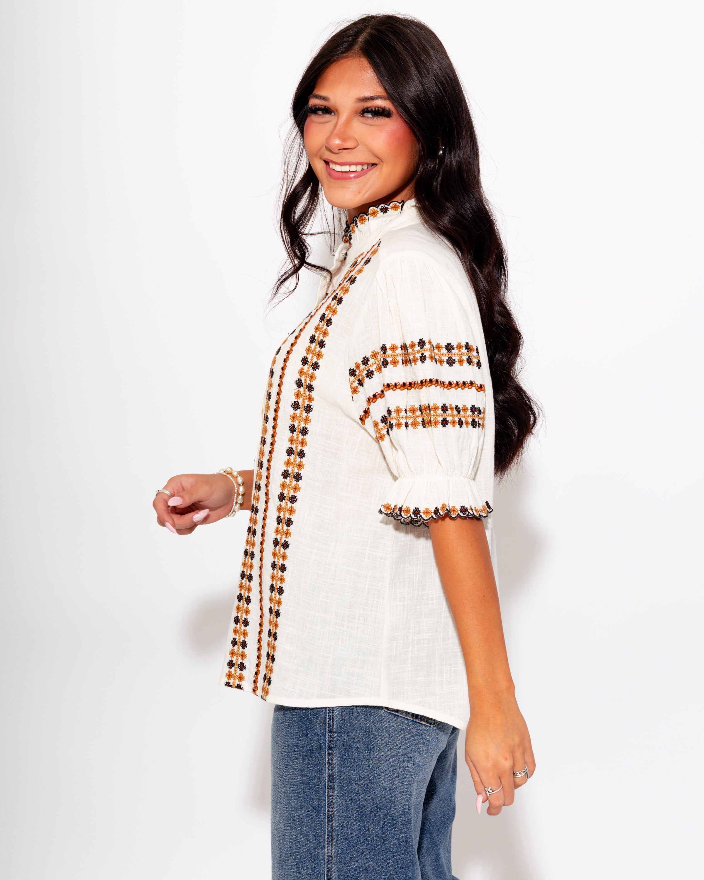Ivy Jane | Rows of Embroidery Top