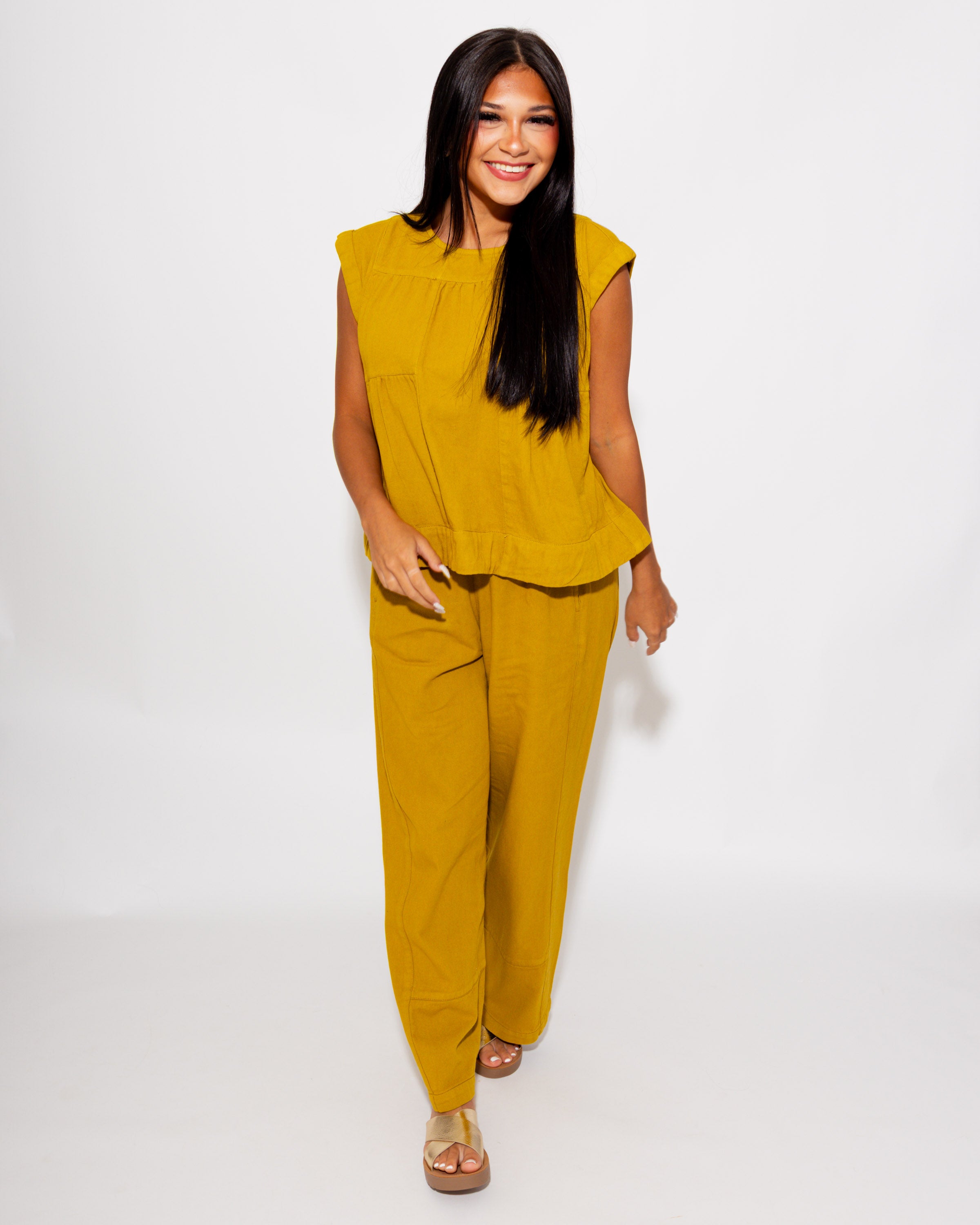 Ivy Jane | Barrel Pant in Ochre