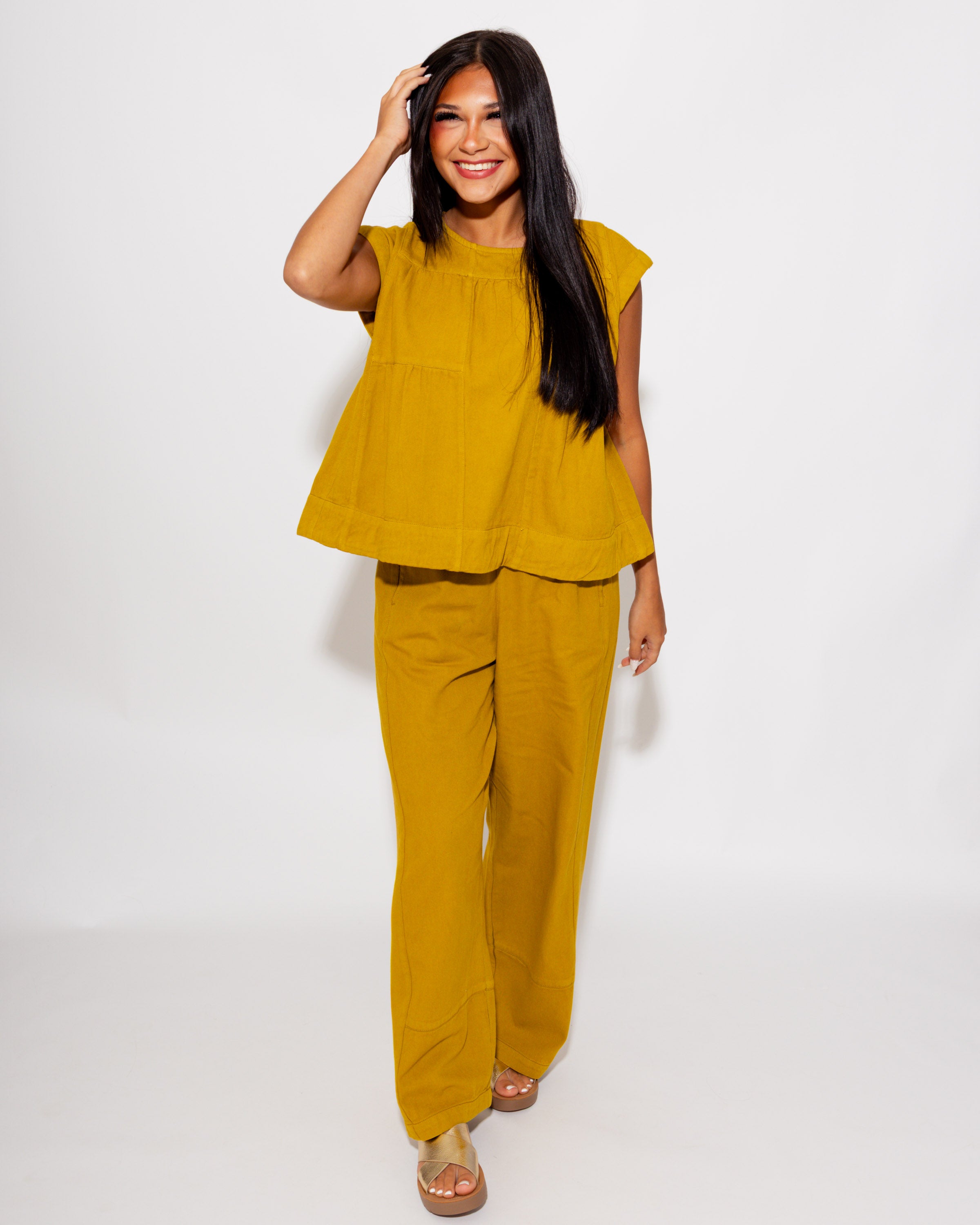 Ivy Jane | Barrel Pant in Ochre