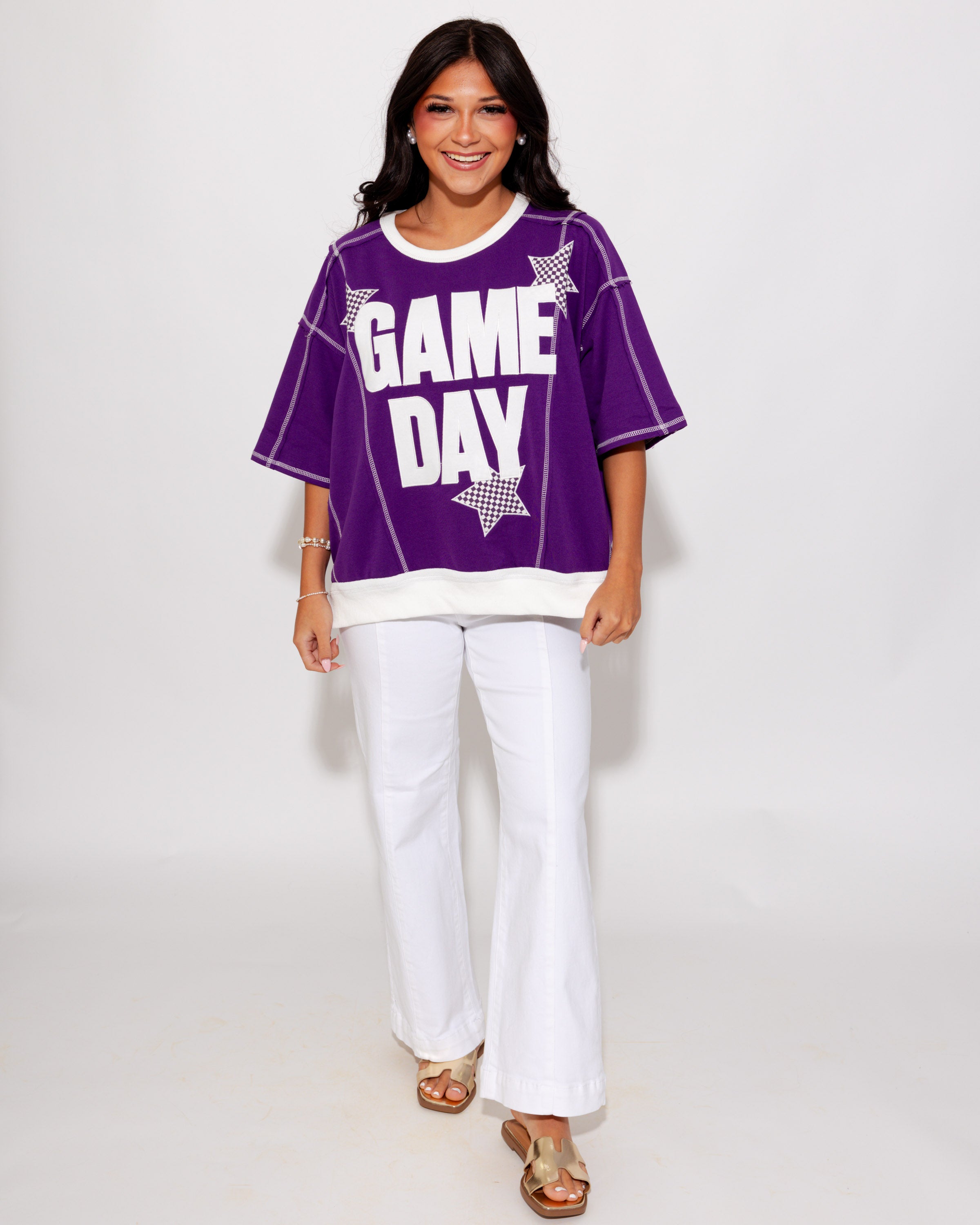 Game Day Star Patch Sweatshirt