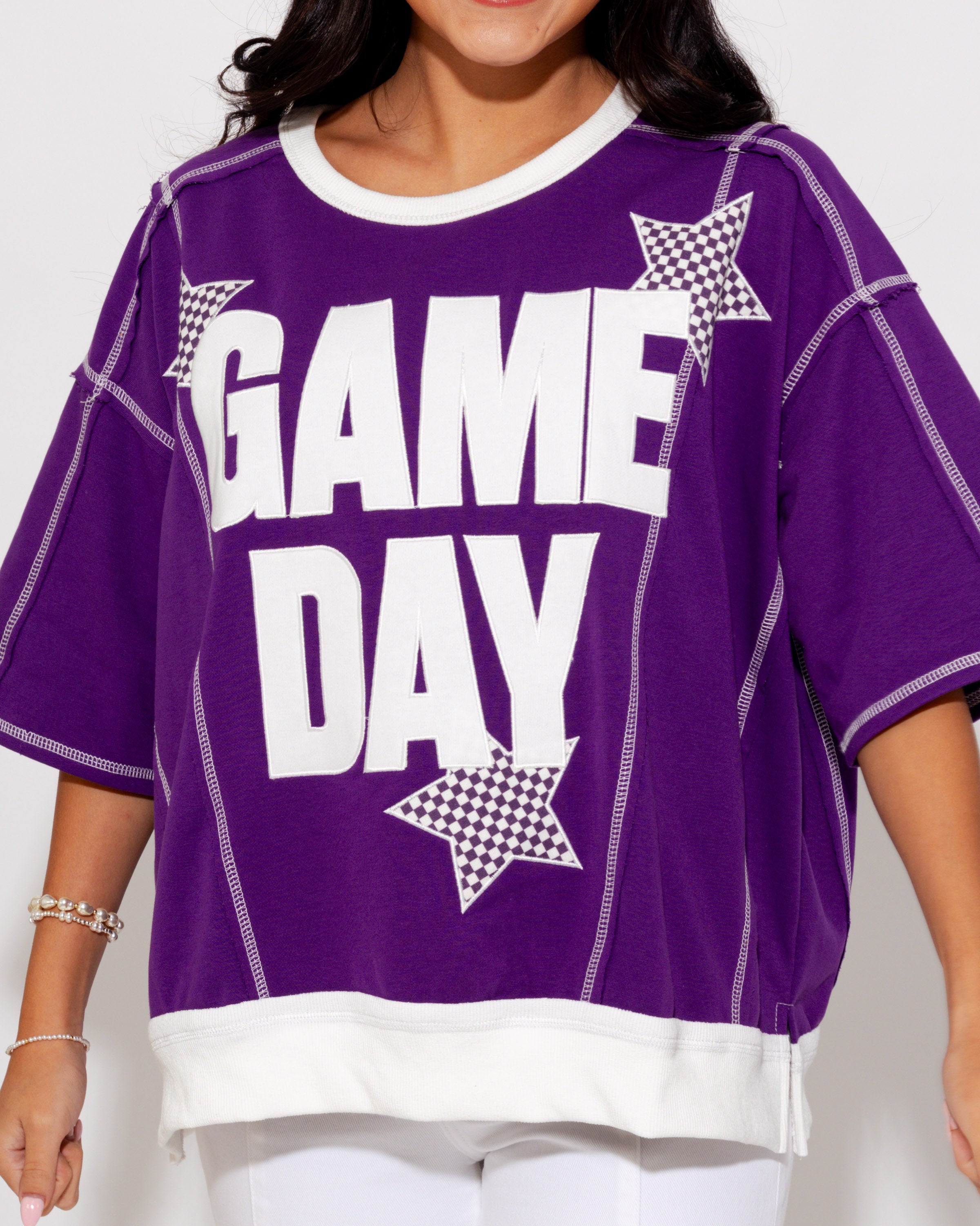Game Day Star Patch Sweatshirt