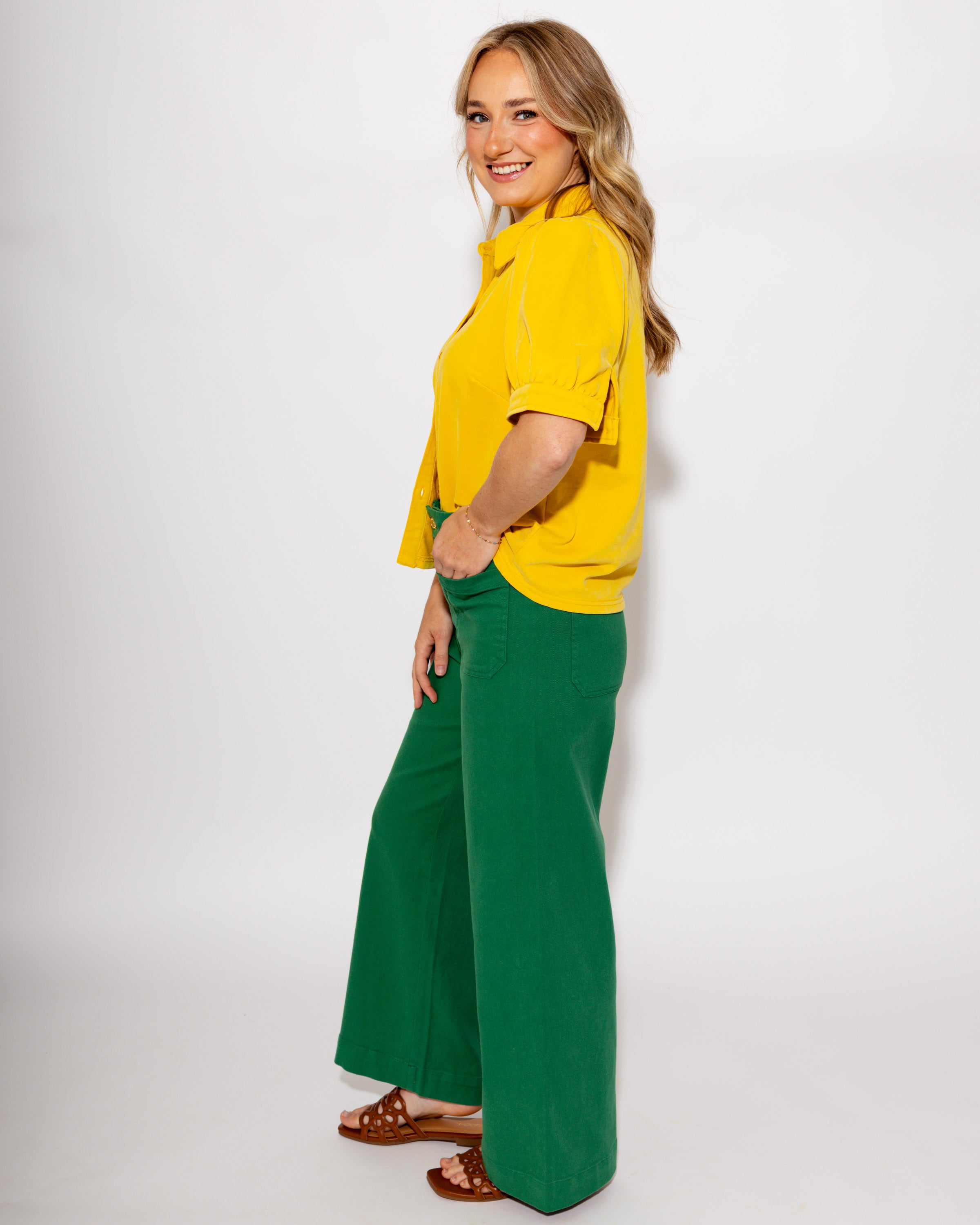 The Go-To Pant in Kelly Green
