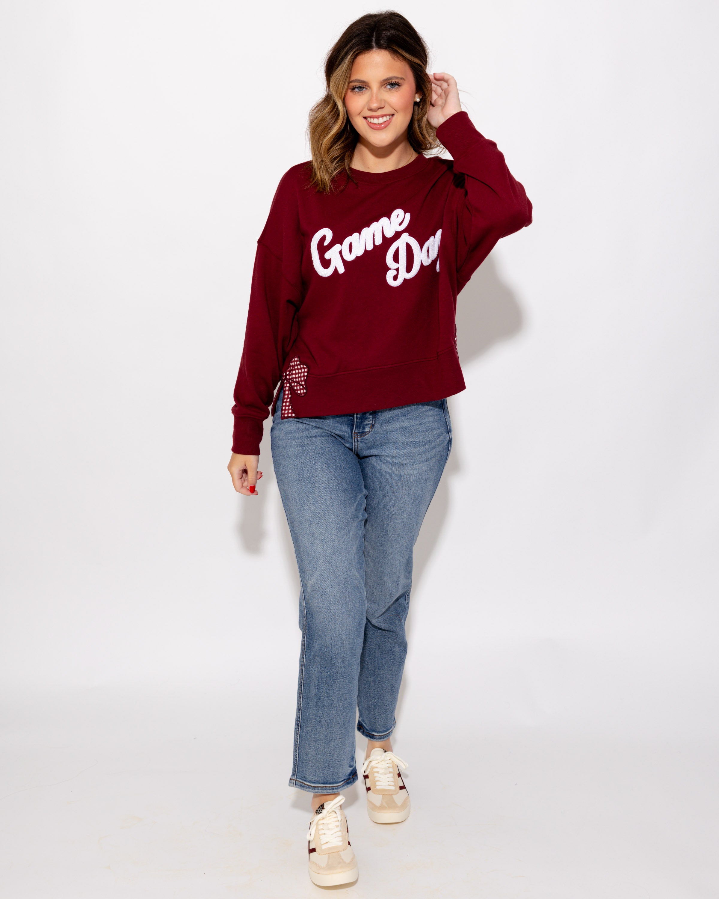 Game Day Sweatshirt in Maroon
