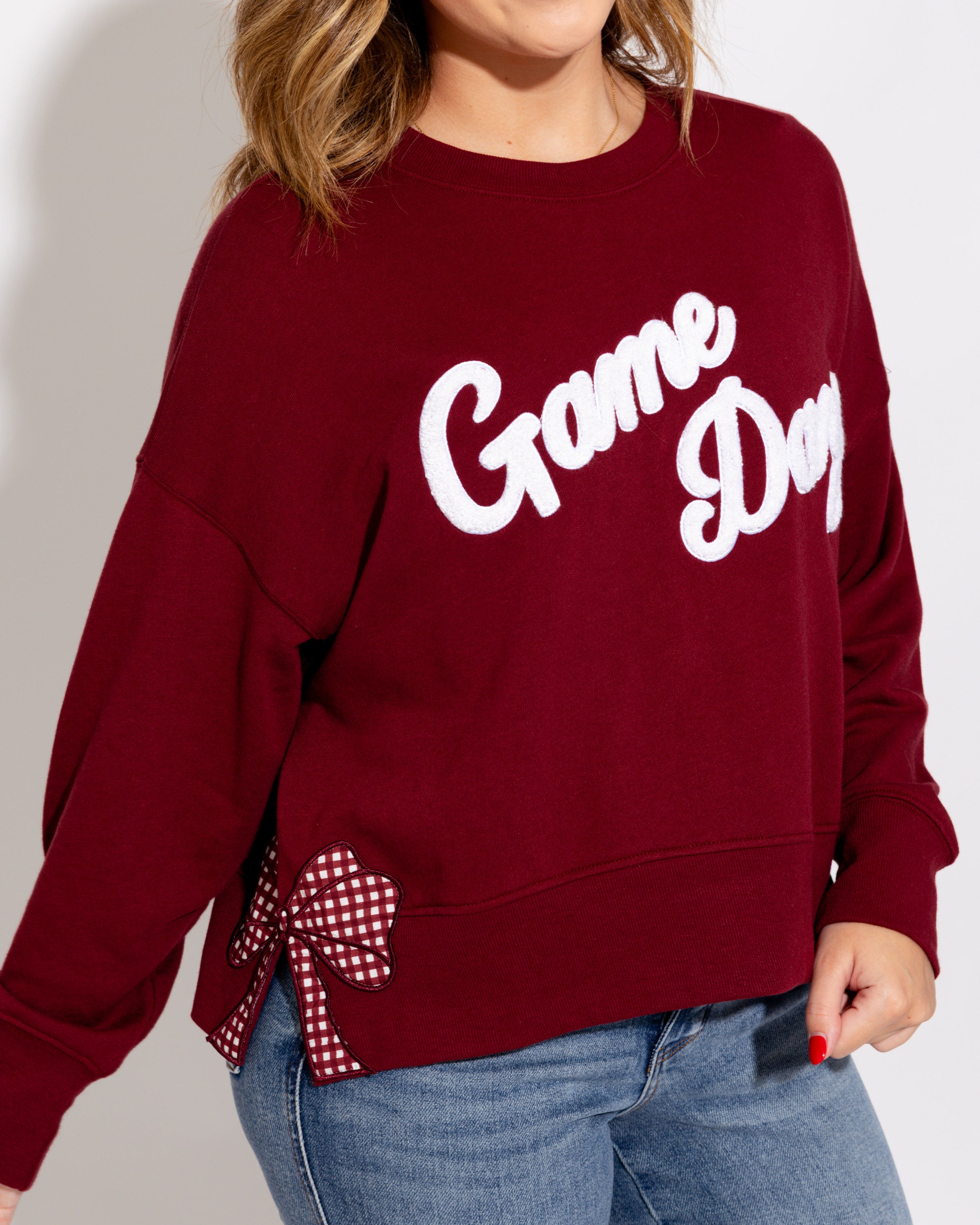 Game Day Sweatshirt in Maroon