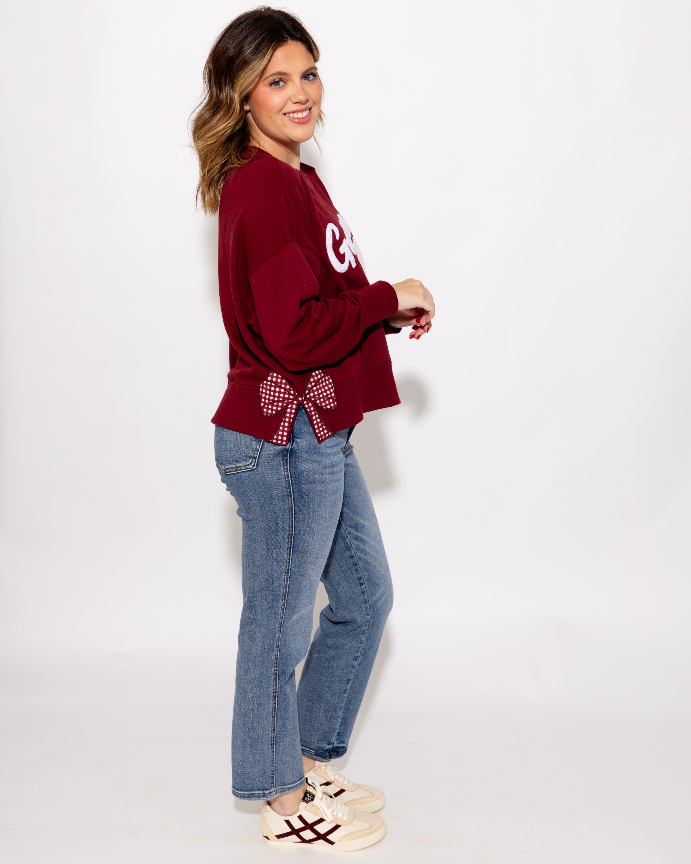 Game Day Sweatshirt in Maroon