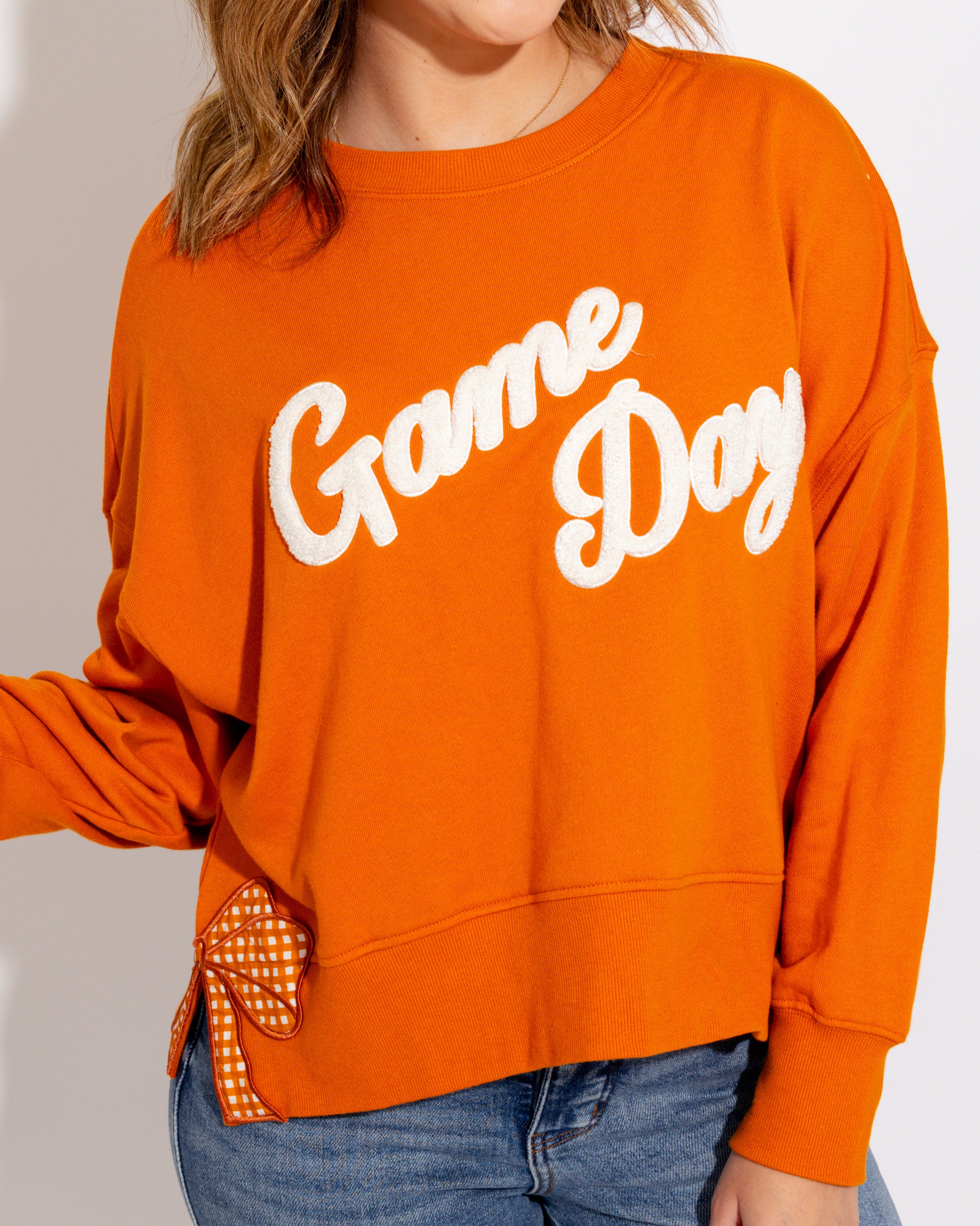 Game Day Sweatshirt in Burnt Orange