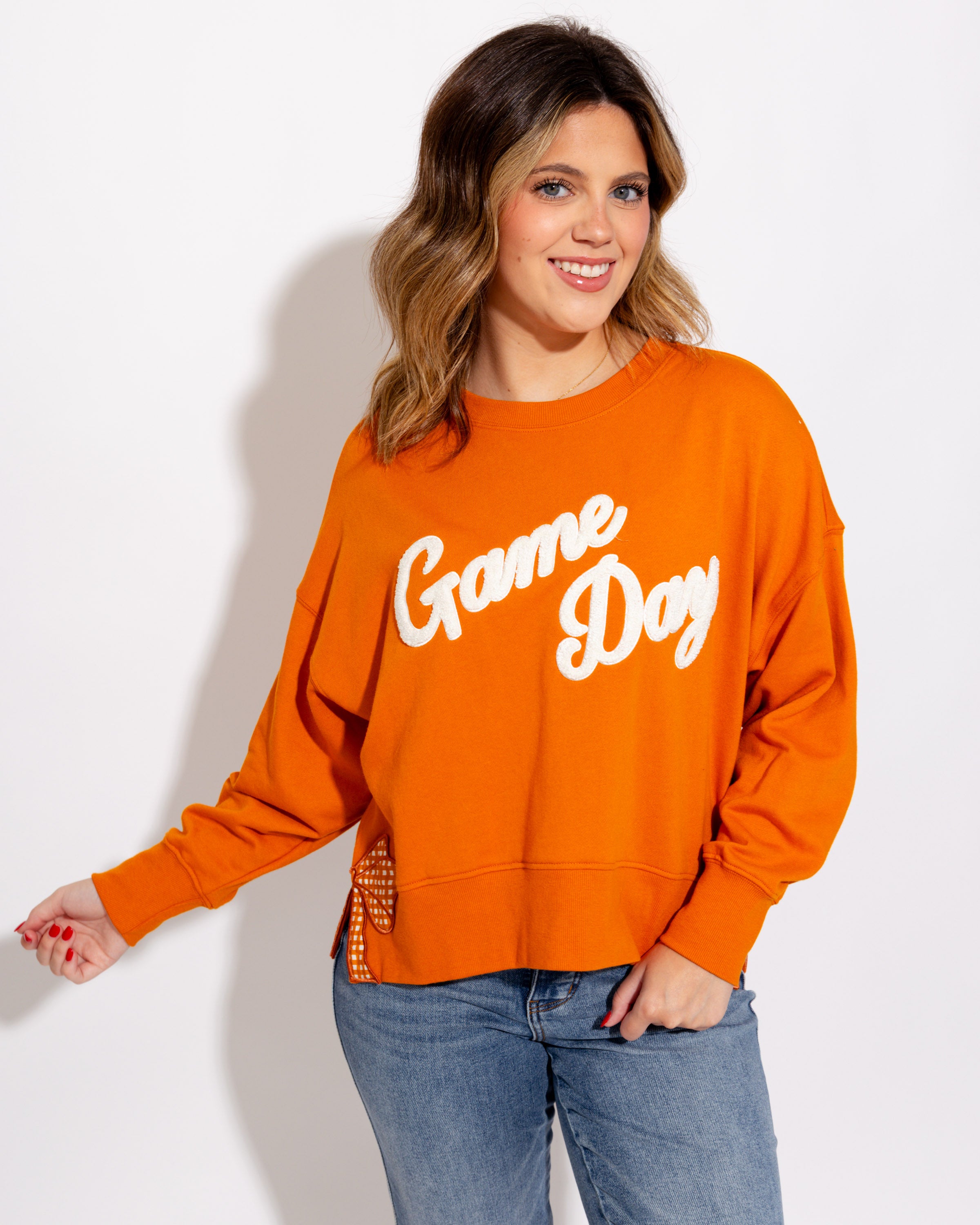 Game Day Sweatshirt in Burnt Orange