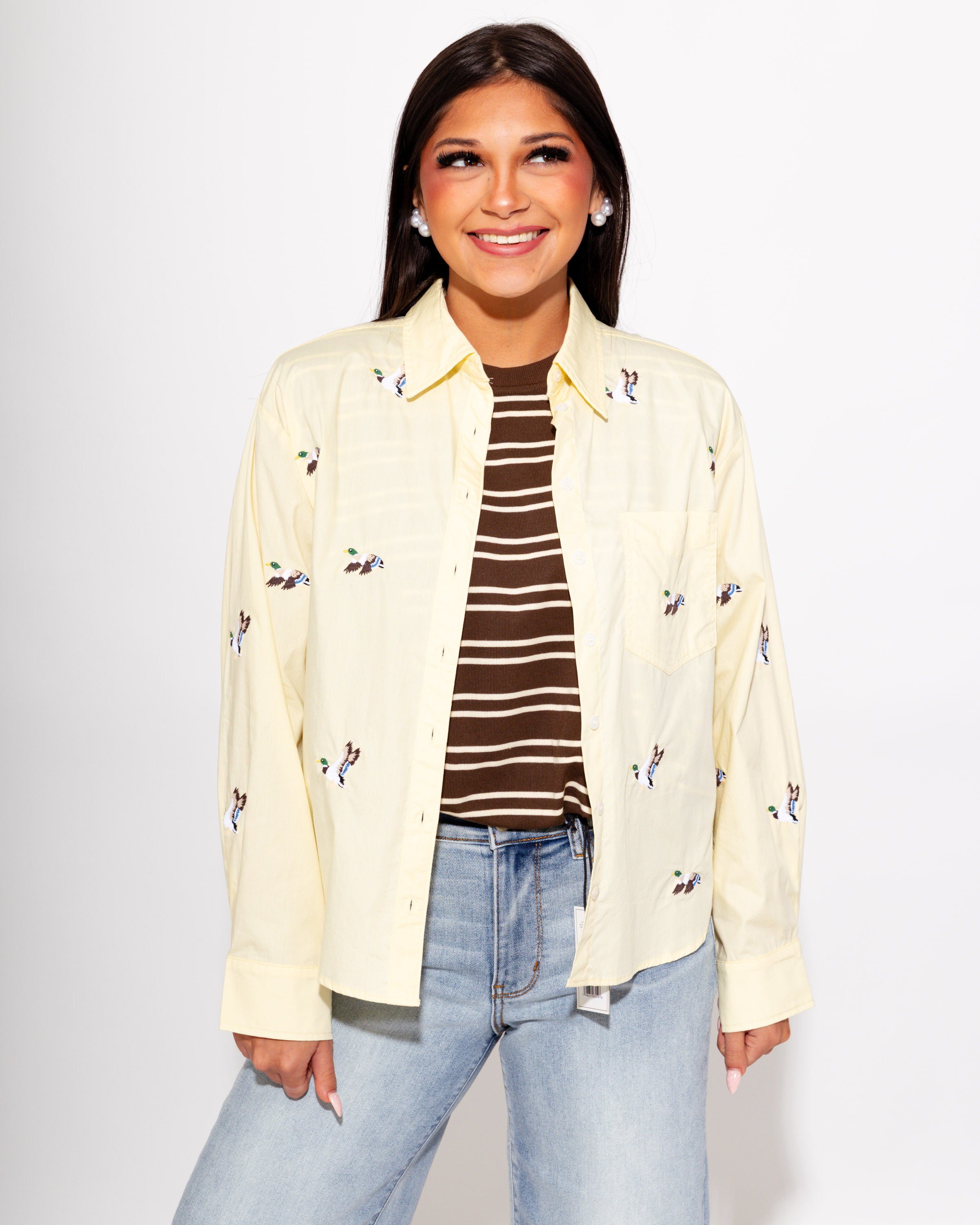 Duck Season Button Up Top