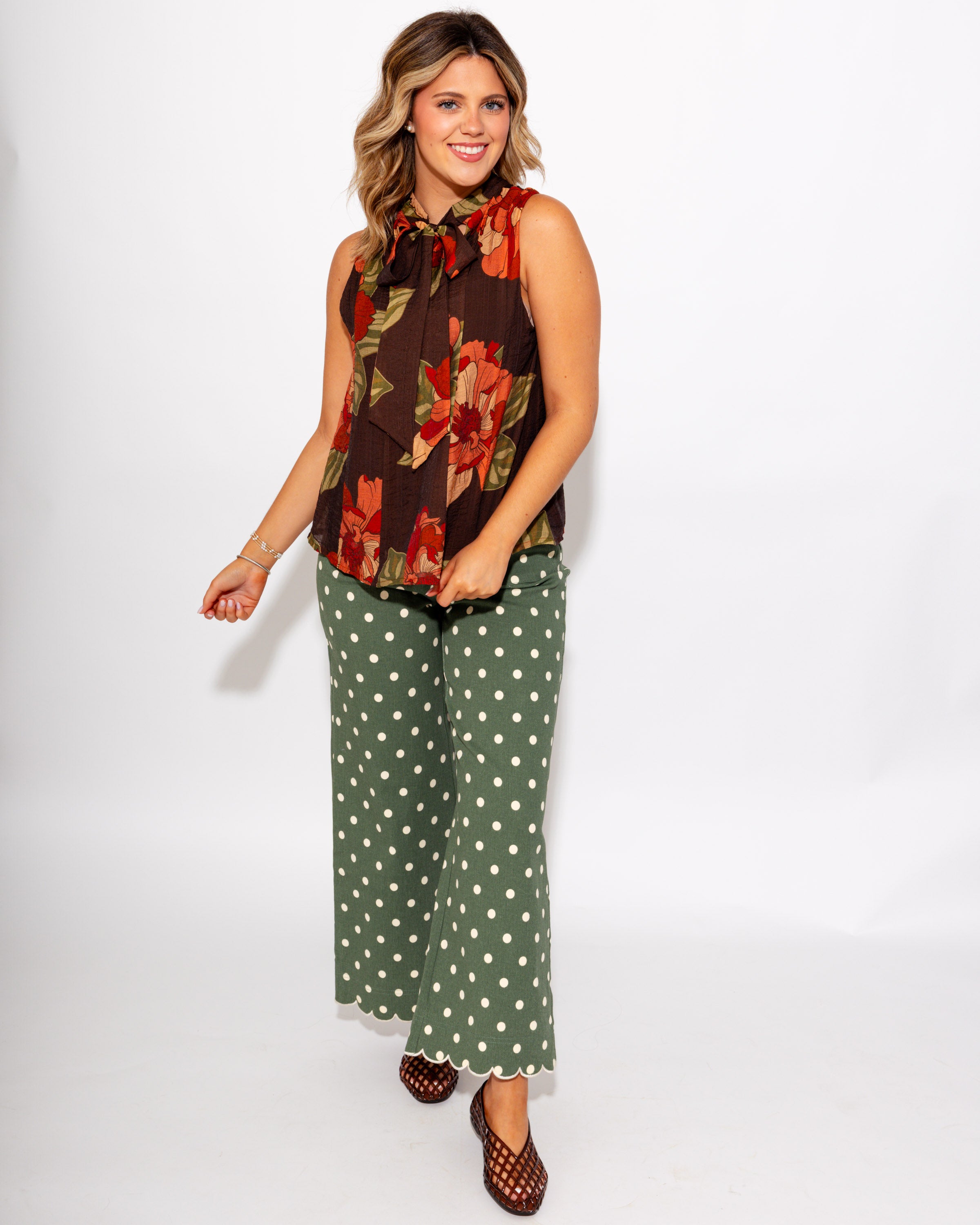Floral Tie Back Top