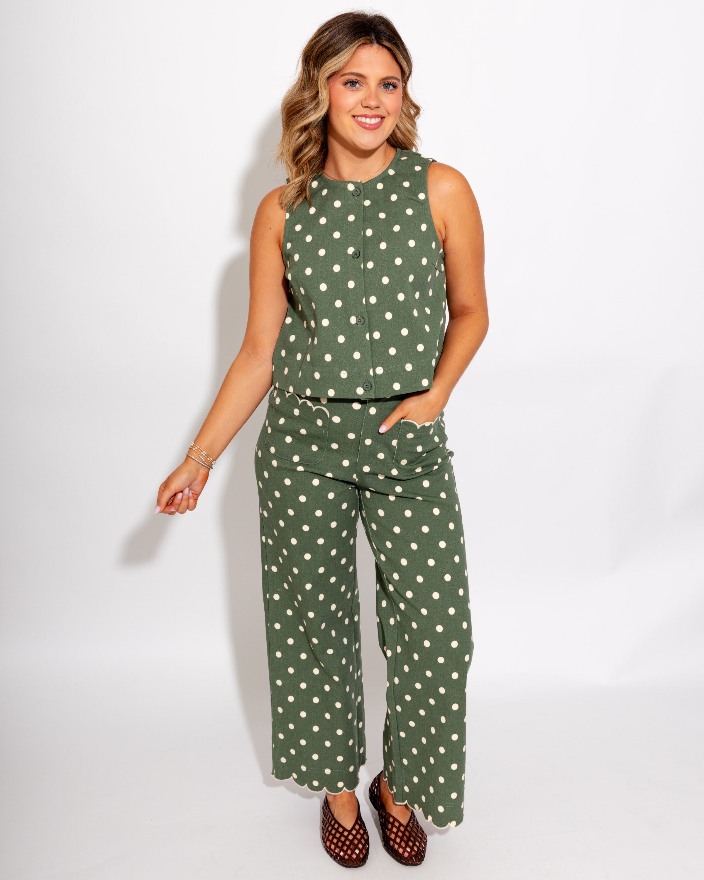 The Dot Darling Top & Pants Set