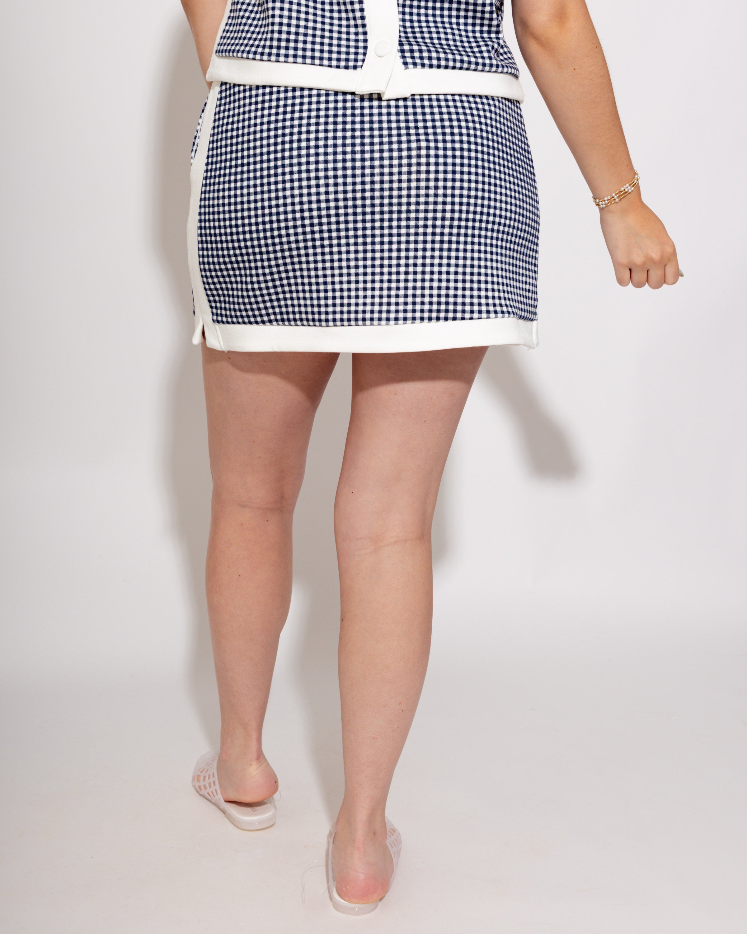 Gingham Charm Top & Skirt Set