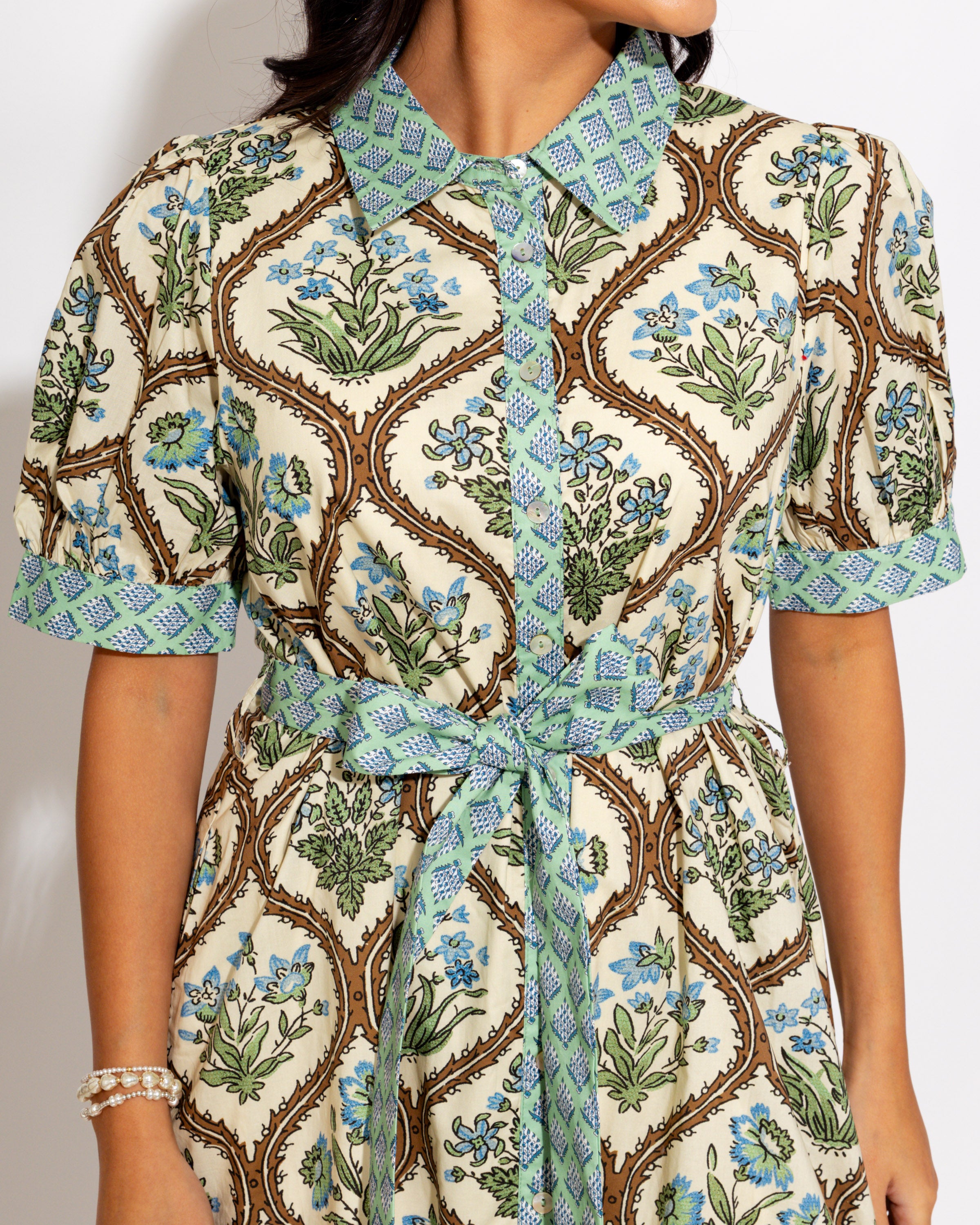 Timeless Floral Button Down Midi