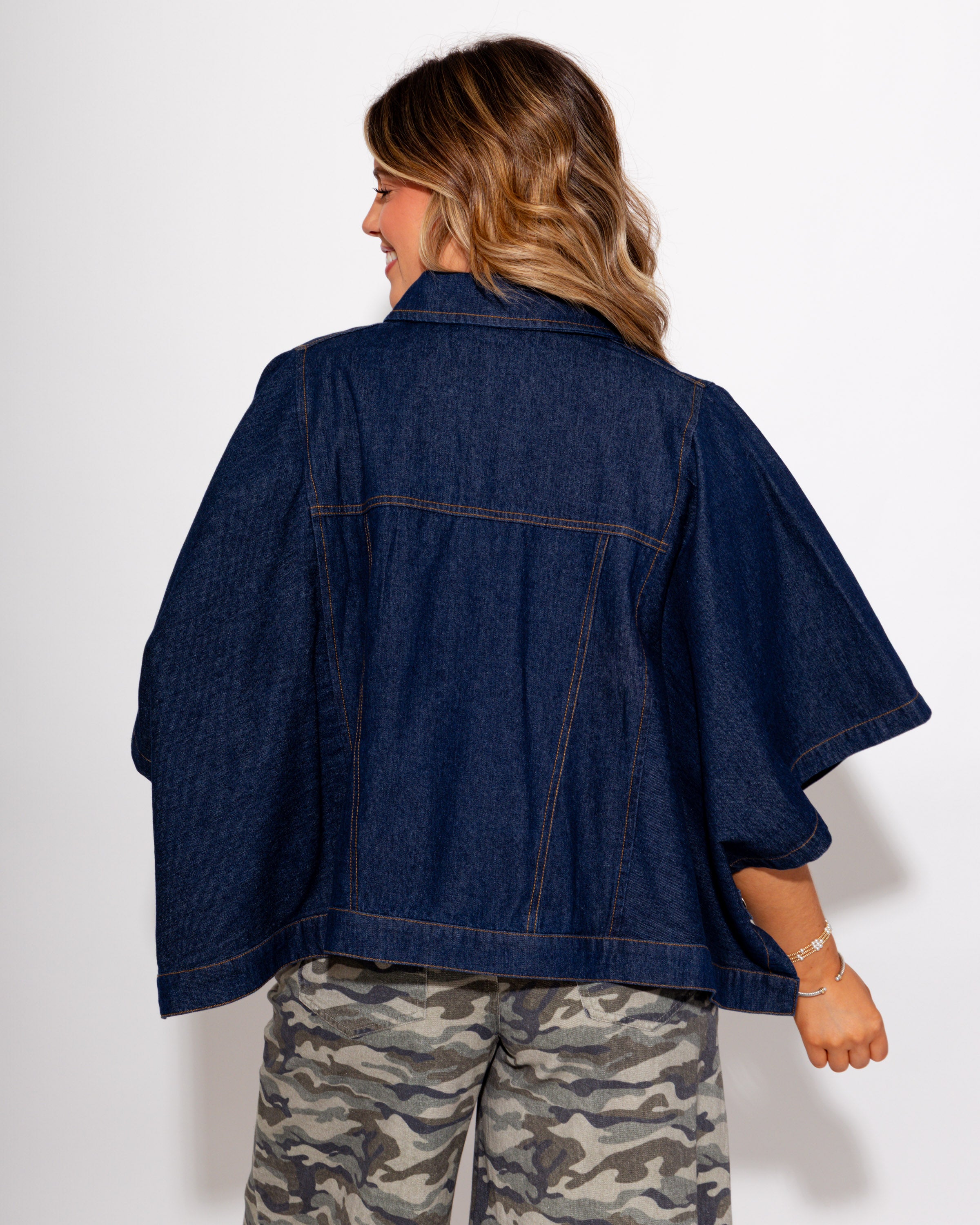Denim Button-Up Jacket