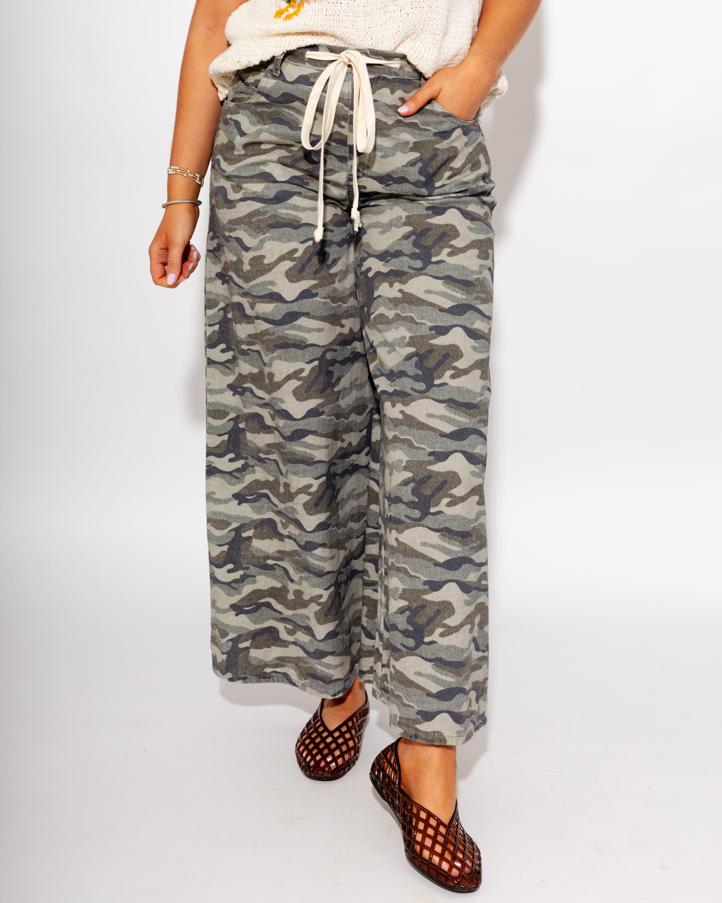 Camo Comfort Drawstring Pants