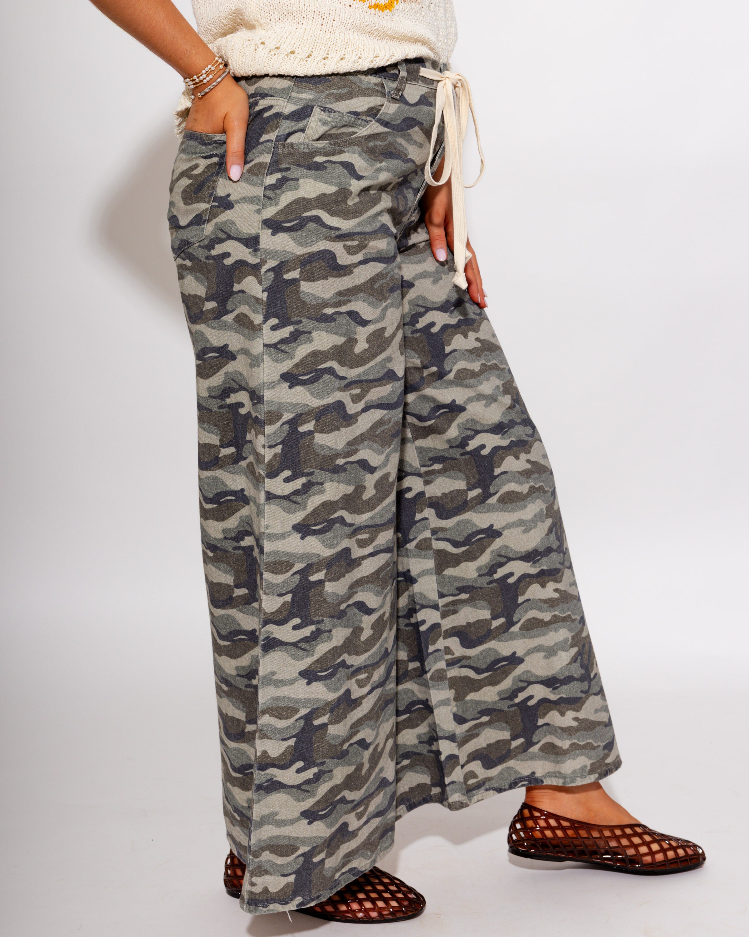 Camo Comfort Drawstring Pants