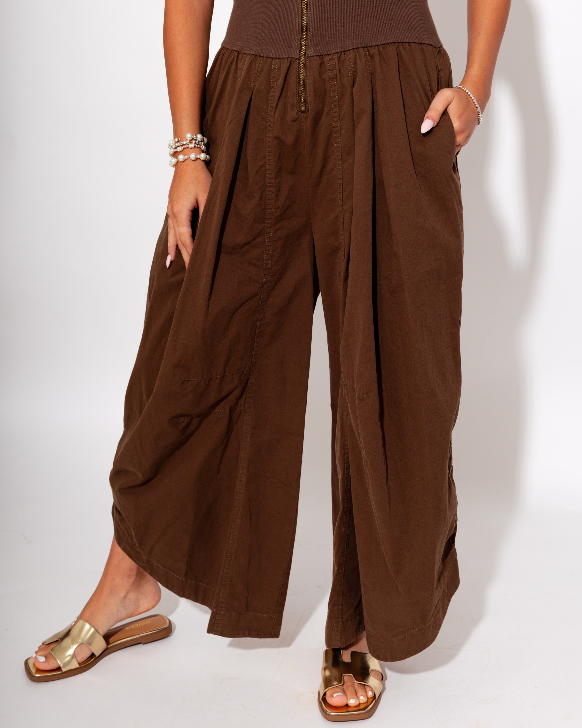 Cinched Waist Cargo Jumpsuit