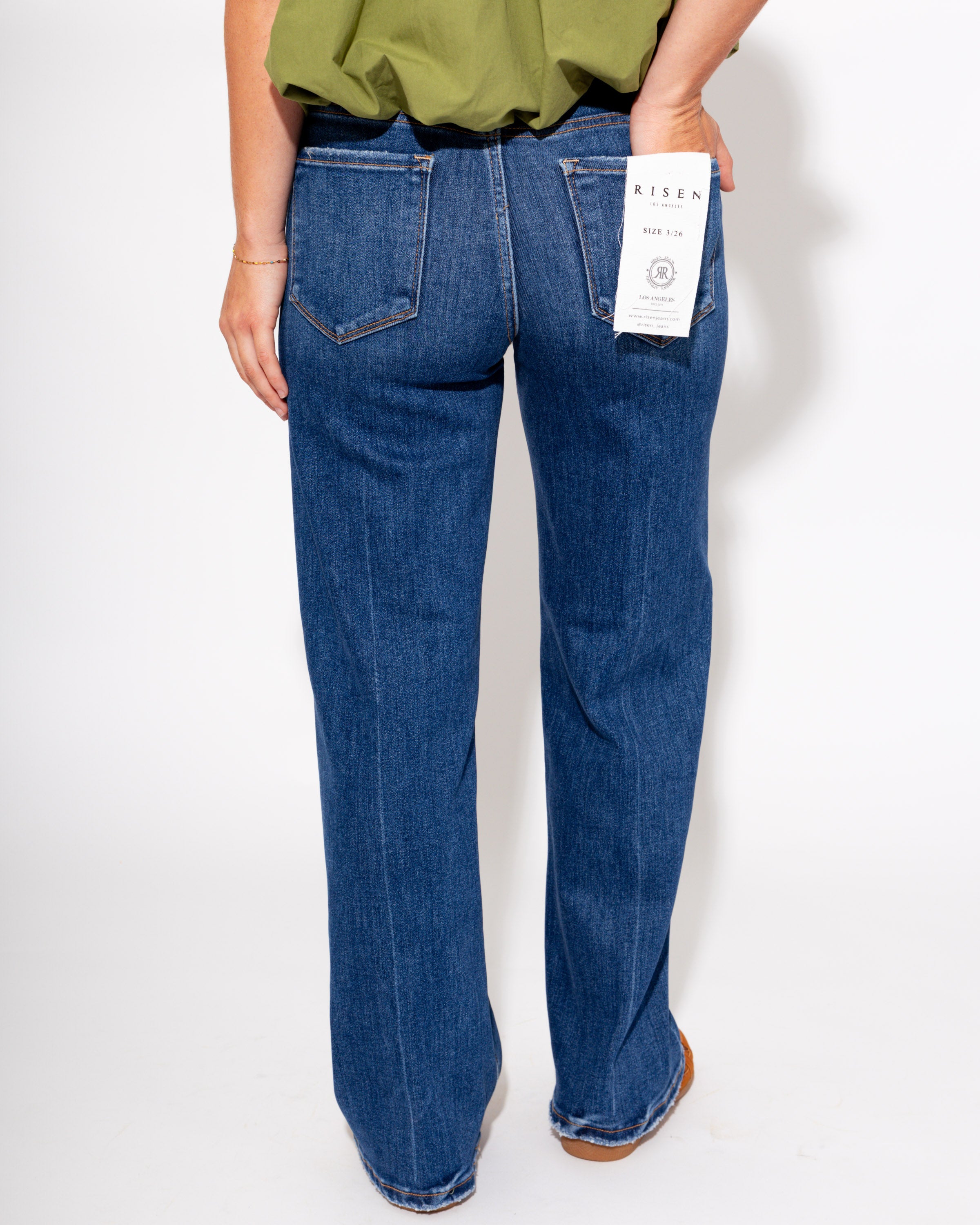 Tummy Control High Rise Ankle Straight Jean