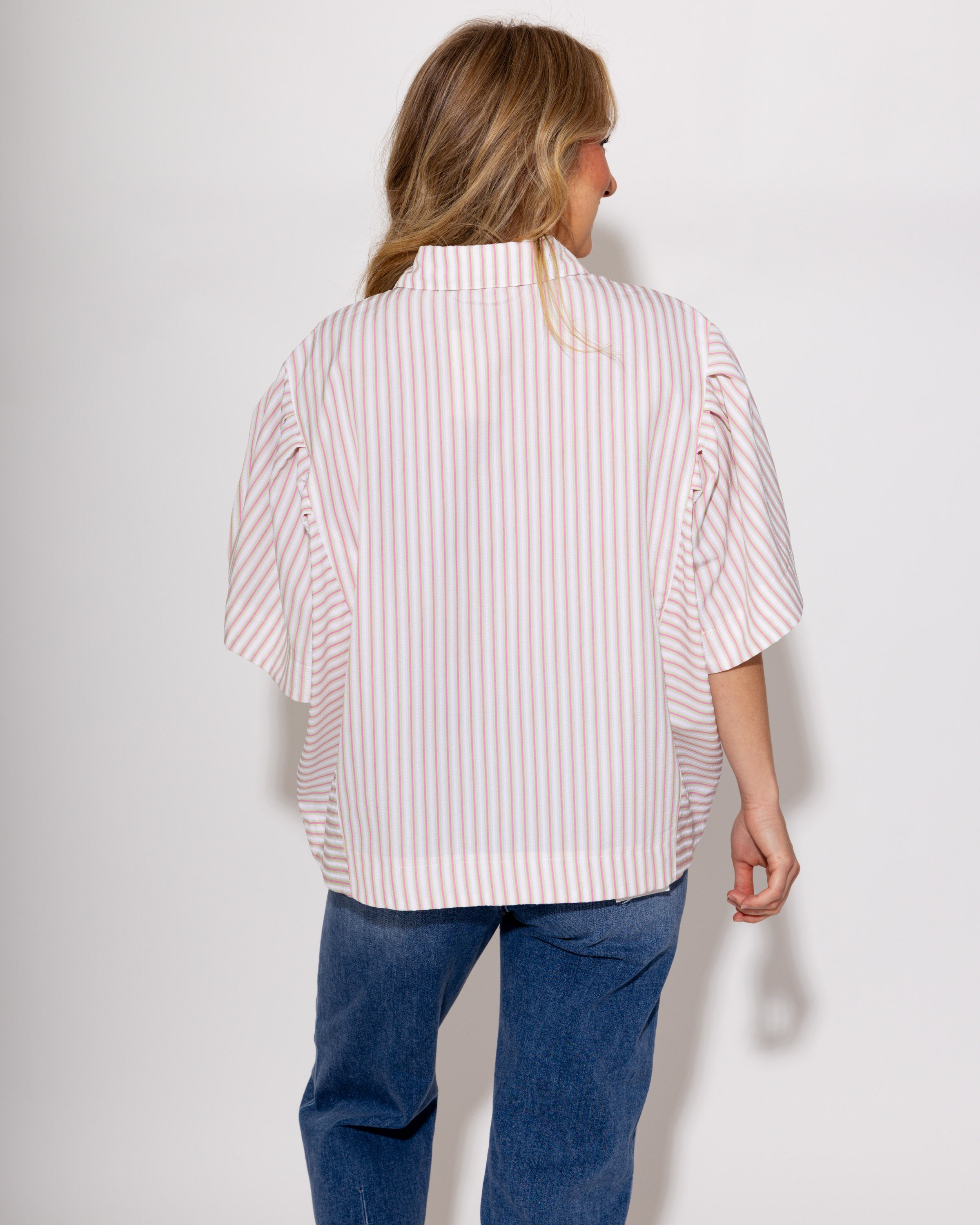 Effortless Everyday Seersucker Striped Top
