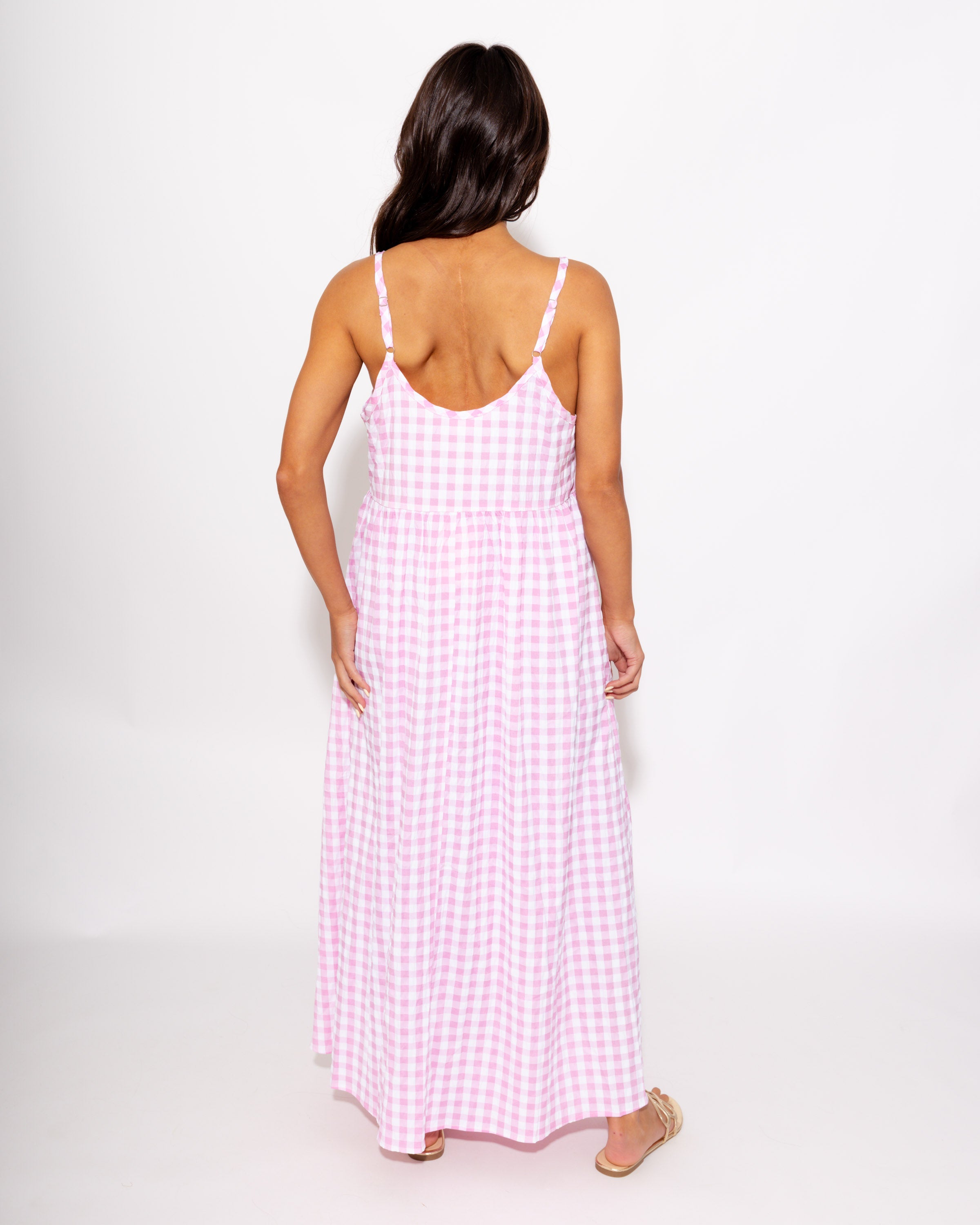 Elevated Layered Midi Dress in Pink